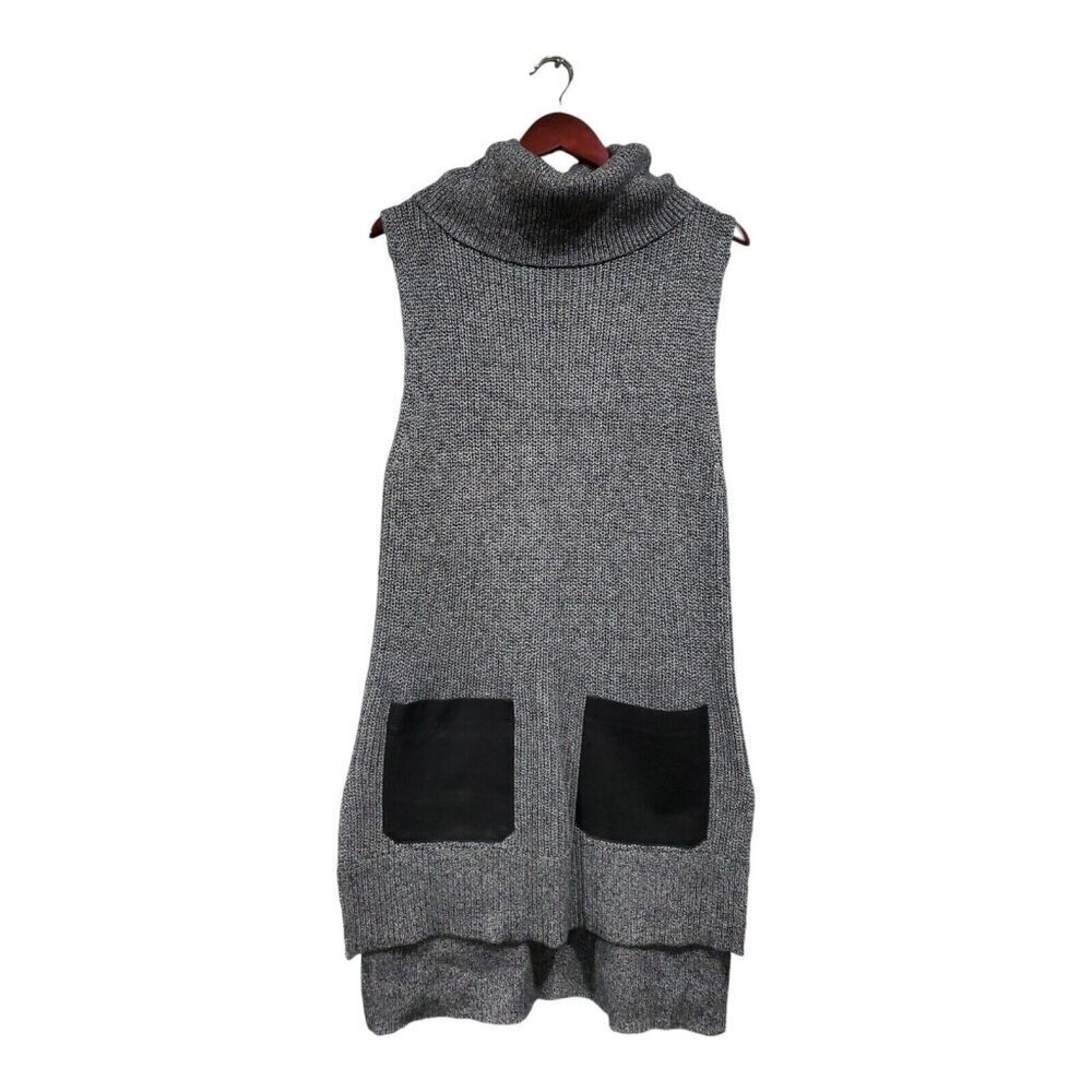 Banana Republic Gray Sleeveless Cowl Neck Sweater